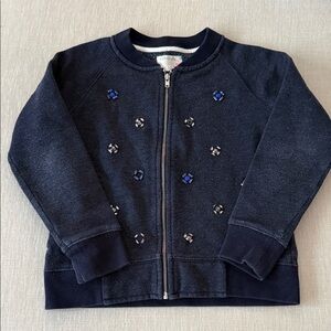 Crewcuts Navy Blue Kids Jacket with Embellishments